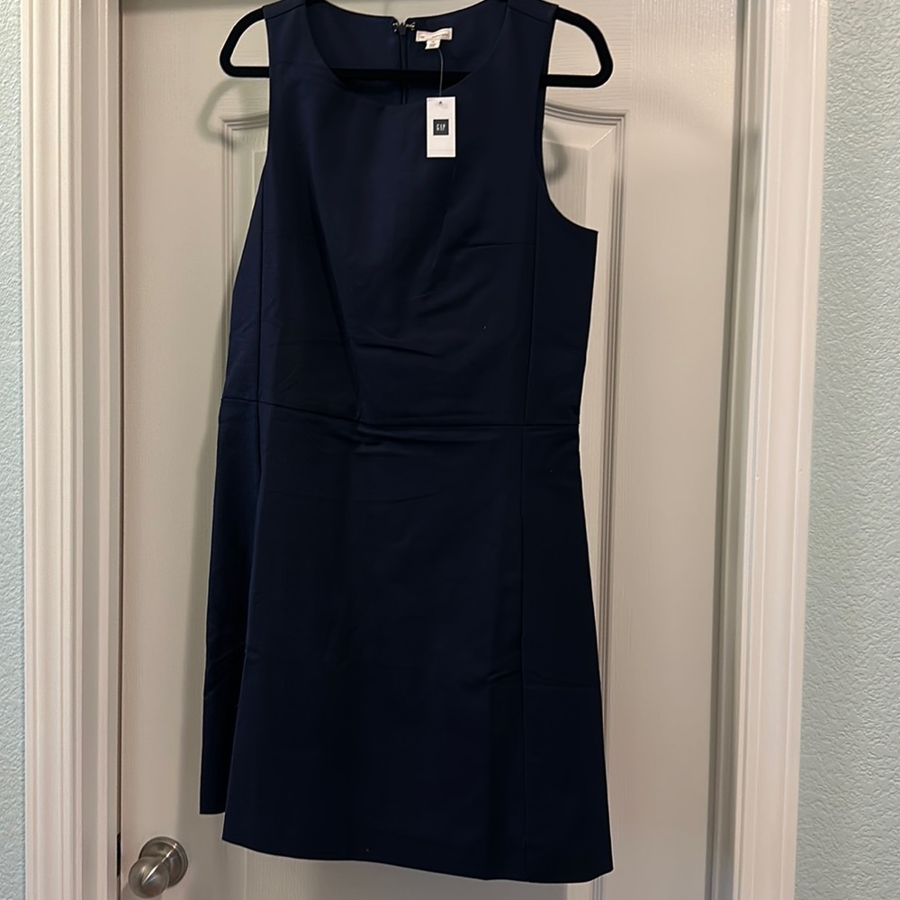 Cute cotton navy blue dress